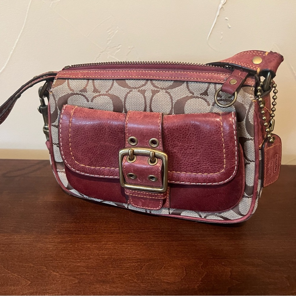 Coach purse and matching wrist wallet
